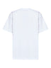 T-shirt stampata in jersey di cotone bianco