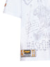 T-shirt stampata in jersey di cotone bianco