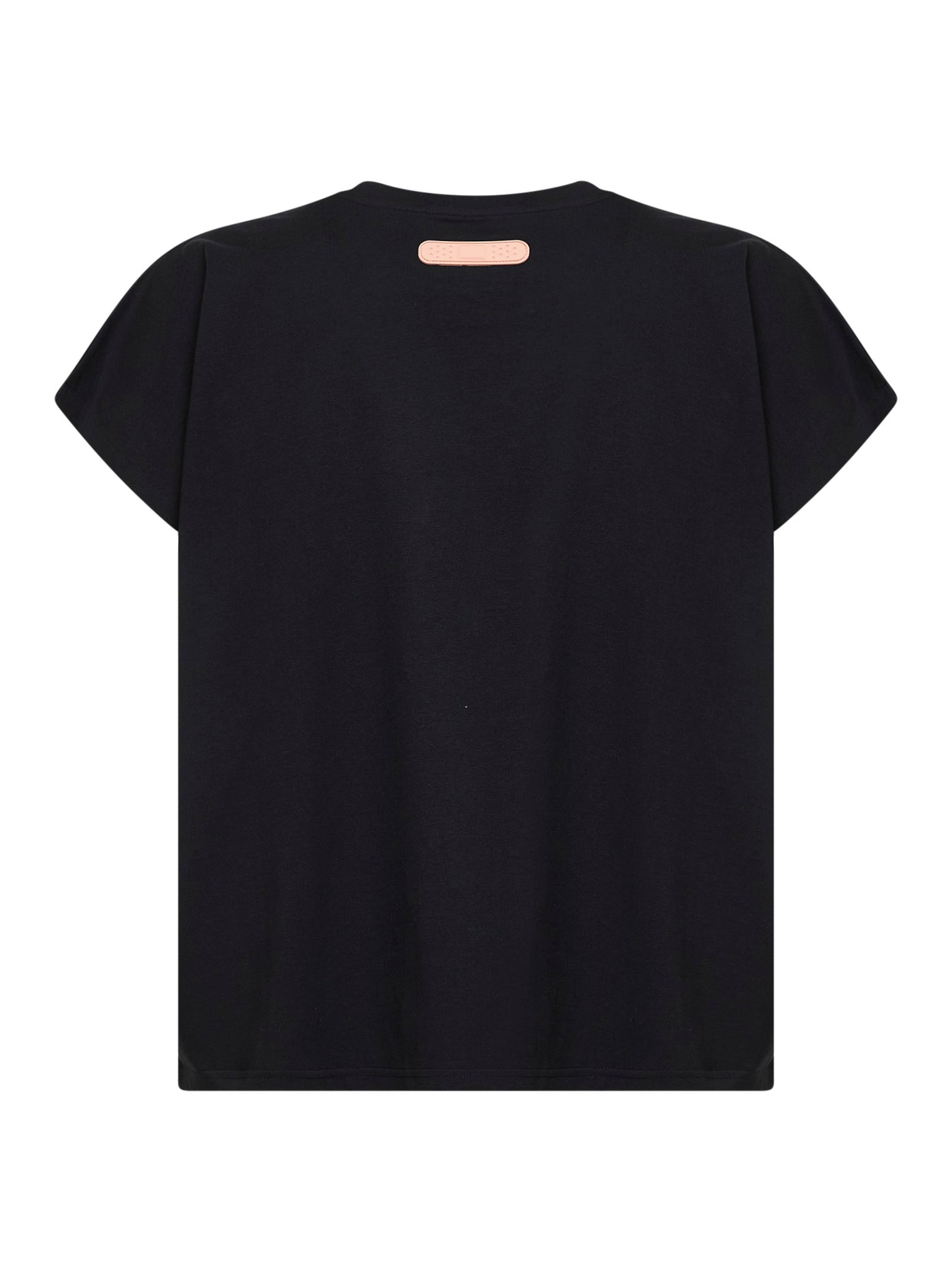 T-shirt Skinny Barti Sempre Liberi in jersey di cotone nero