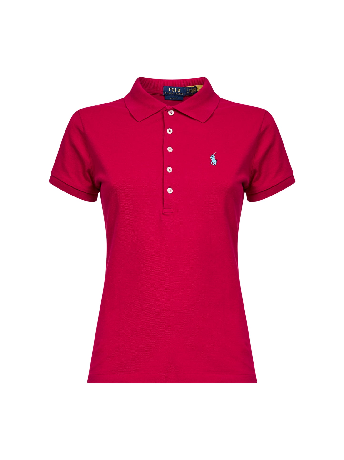 Fuchsia cotton piquet Slim-Fit polo shirt