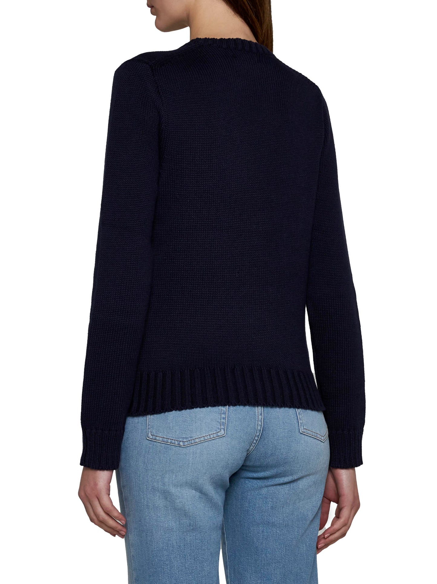 Cotton Sweater with Flag