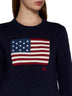 Cotton Sweater with Flag