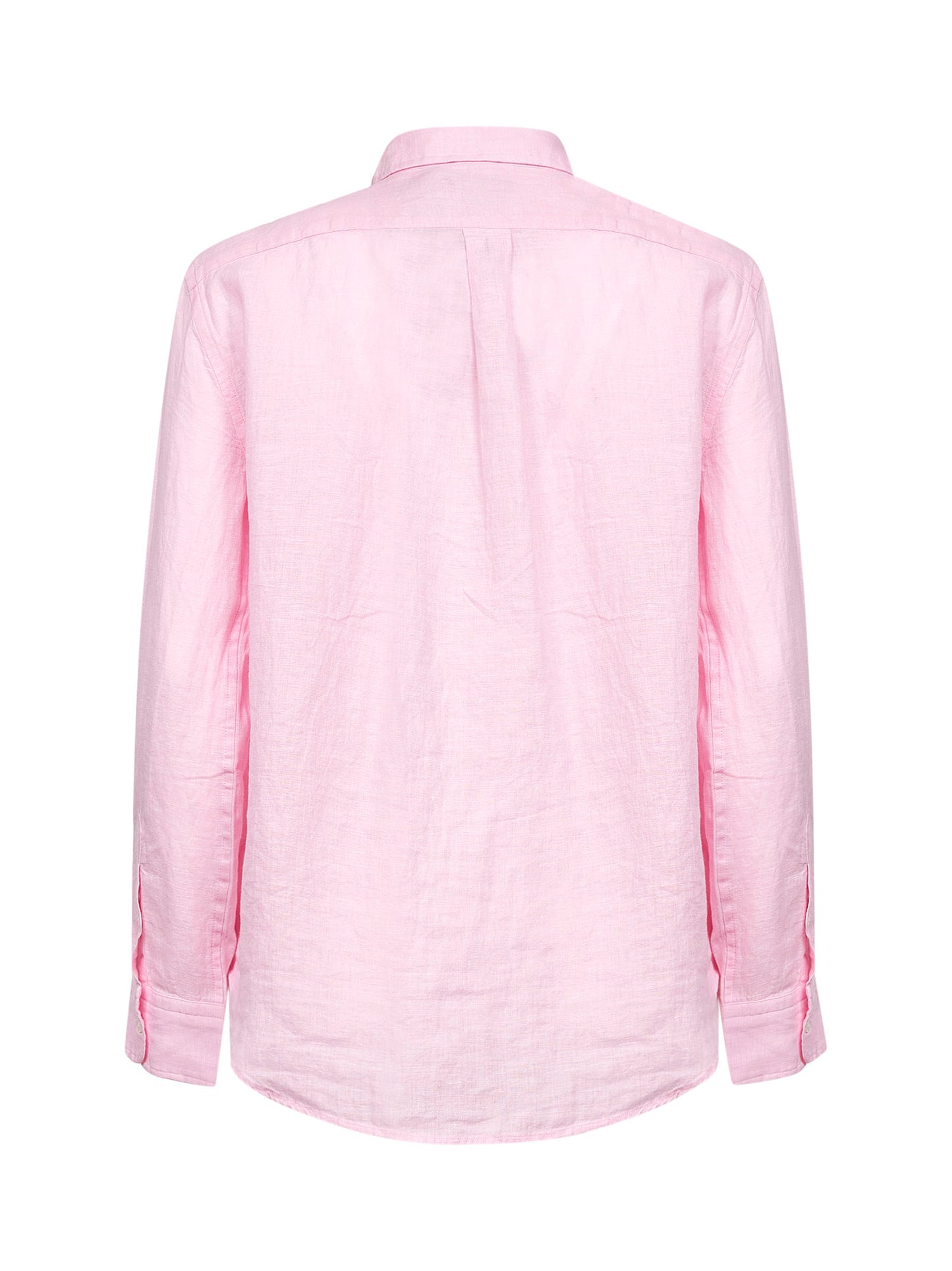 Pink linen Classic-Fit shirt