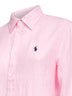 Pink linen Classic-Fit shirt