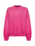 Accent pink Pony embroidered crewneck sweatshirt
