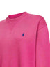 Accent pink Pony embroidered crewneck sweatshirt