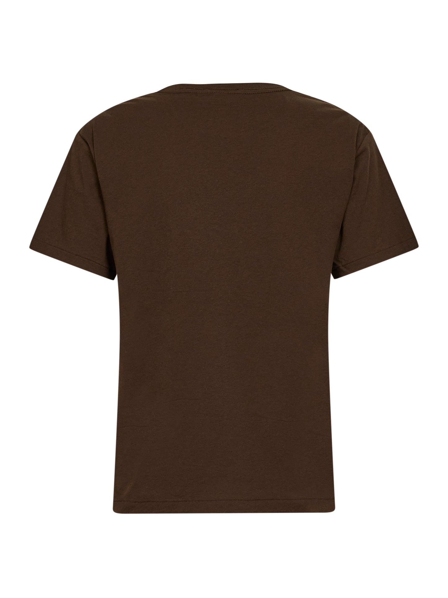 T-shirt Polo Bear in jersey di cotone marrone scuro