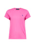 T-shirt girocollo Classic-Fit in jersey fucsia