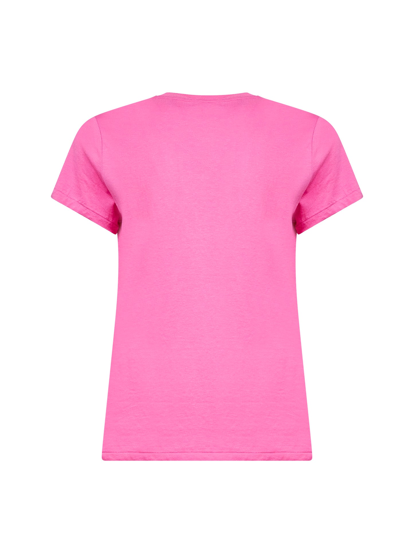 T-shirt girocollo Classic-Fit in jersey fucsia