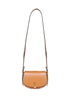 Tan Mini Saddle Polo ID crossbody bag
