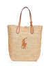 Natural Big Pony large tote bag
