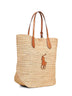 Natural Big Pony large tote bag