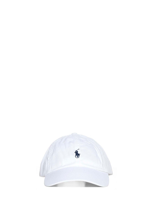 White chino baseball cap
