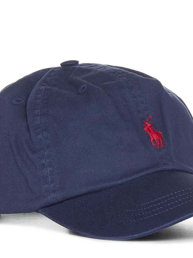 Cappellino da baseball in chino blu
