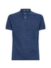 Polo L'iconica polo in piqué blu mélange