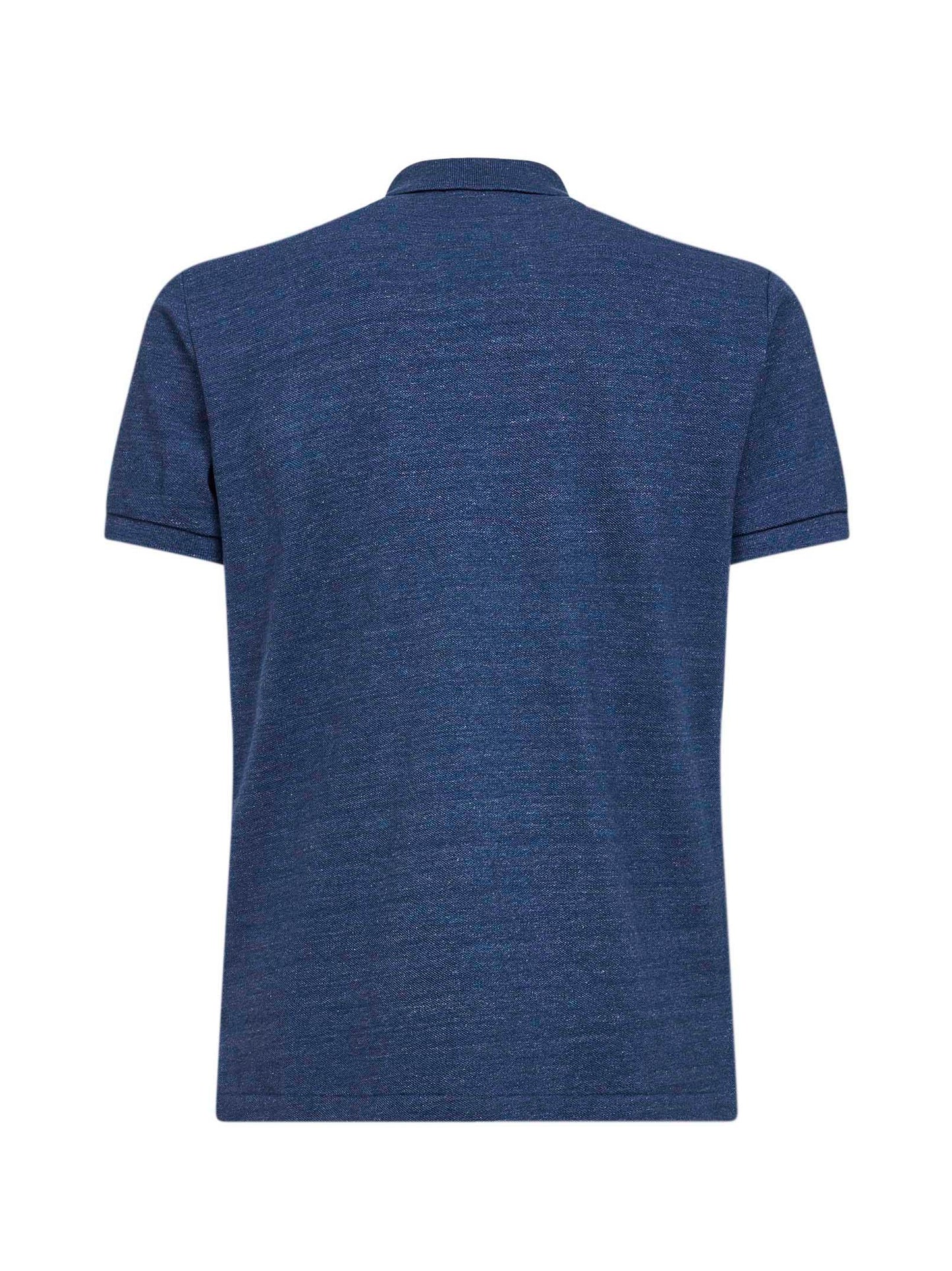 Polo L'iconica polo in piqué blu mélange