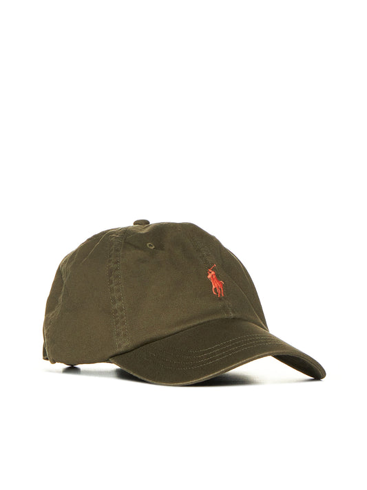Cappello Polo Ralph Lauren in cotone con logo ricamato