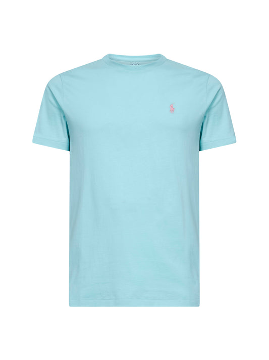 New aqua jersey Custom Slim-Fit crewneck T-shirt