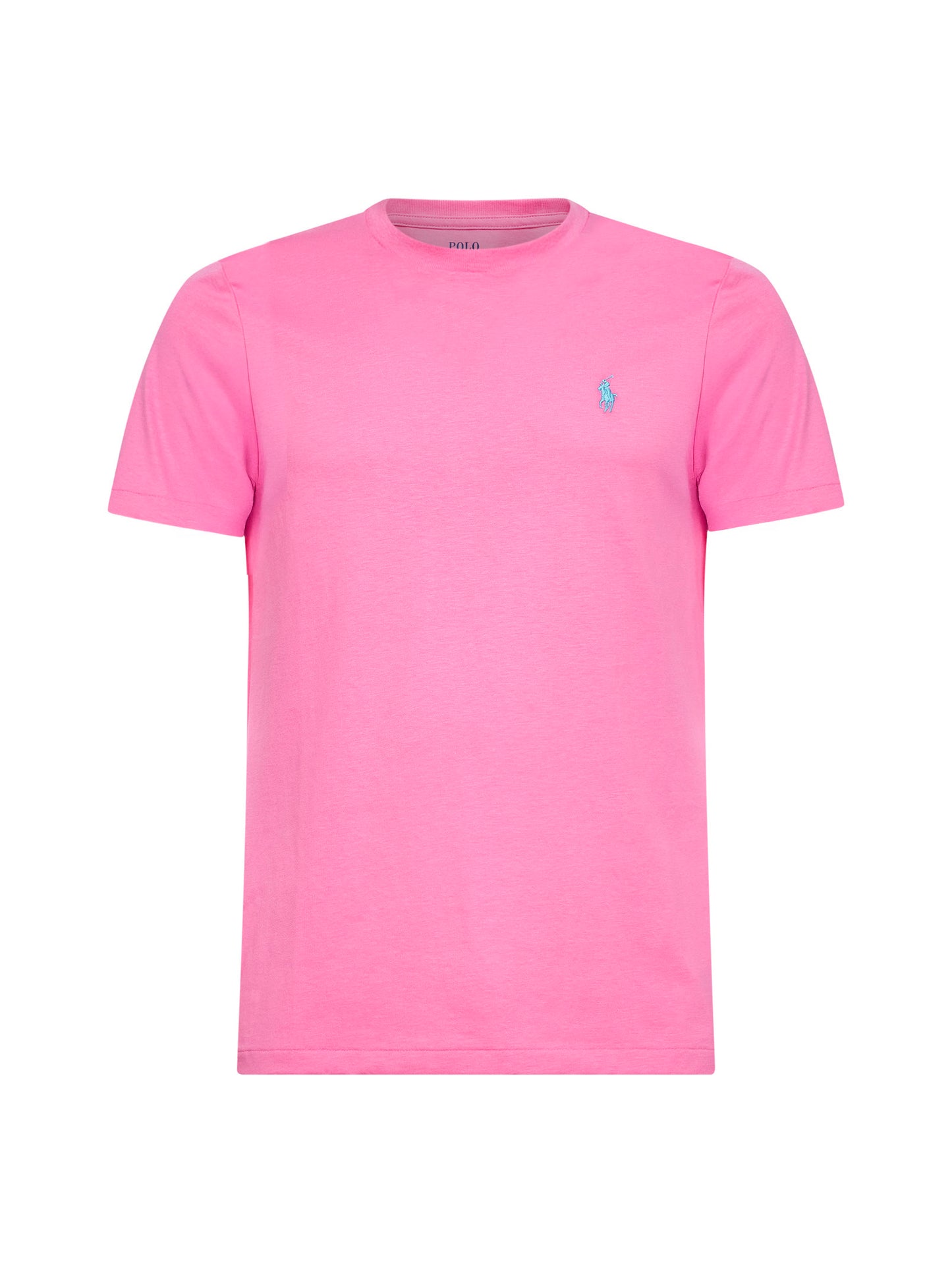 T-shirt girocollo Custom Slim-Fit in jersey rosa