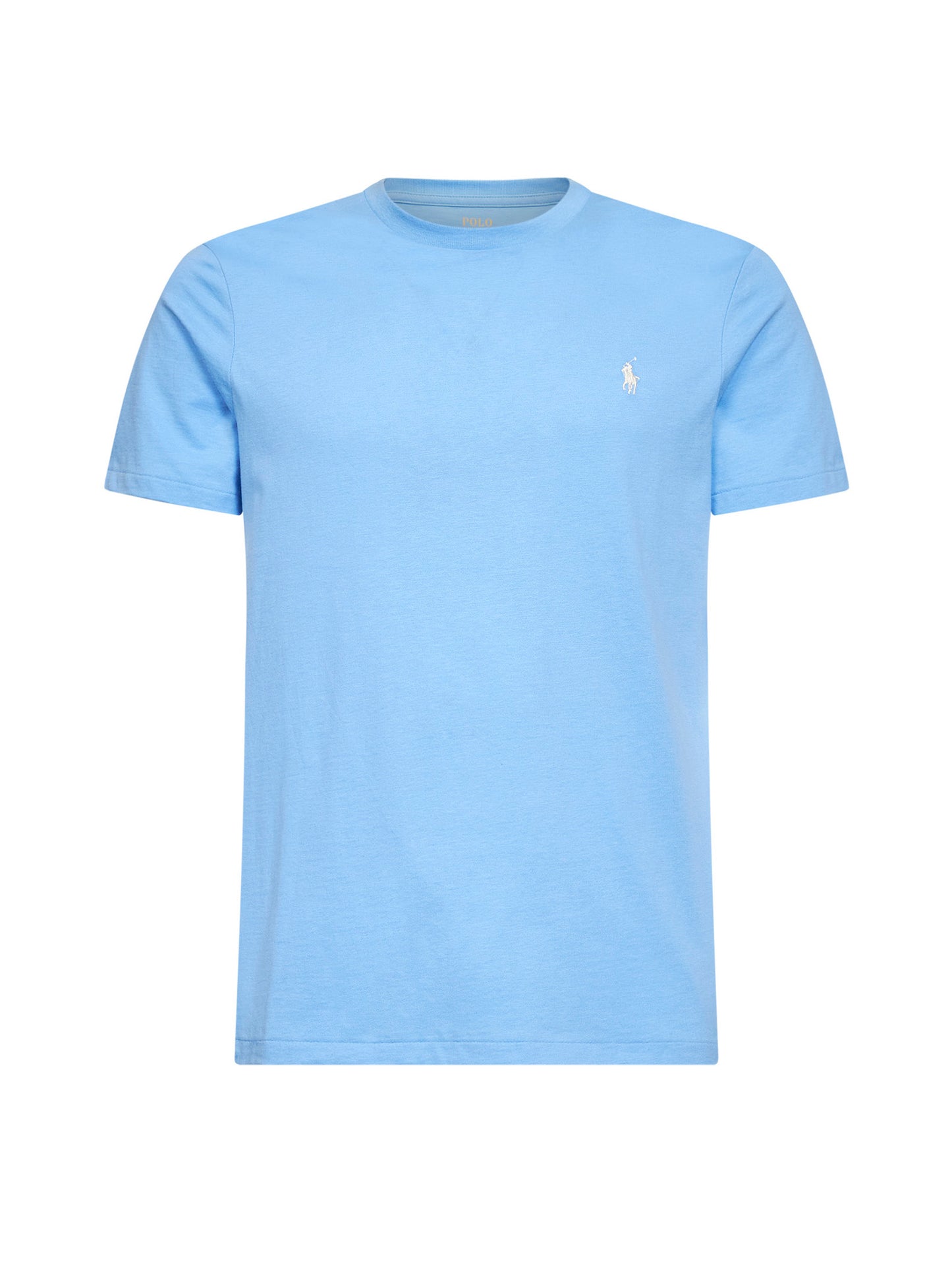 T-shirt girocollo Custom Slim-Fit in jersey azzurro