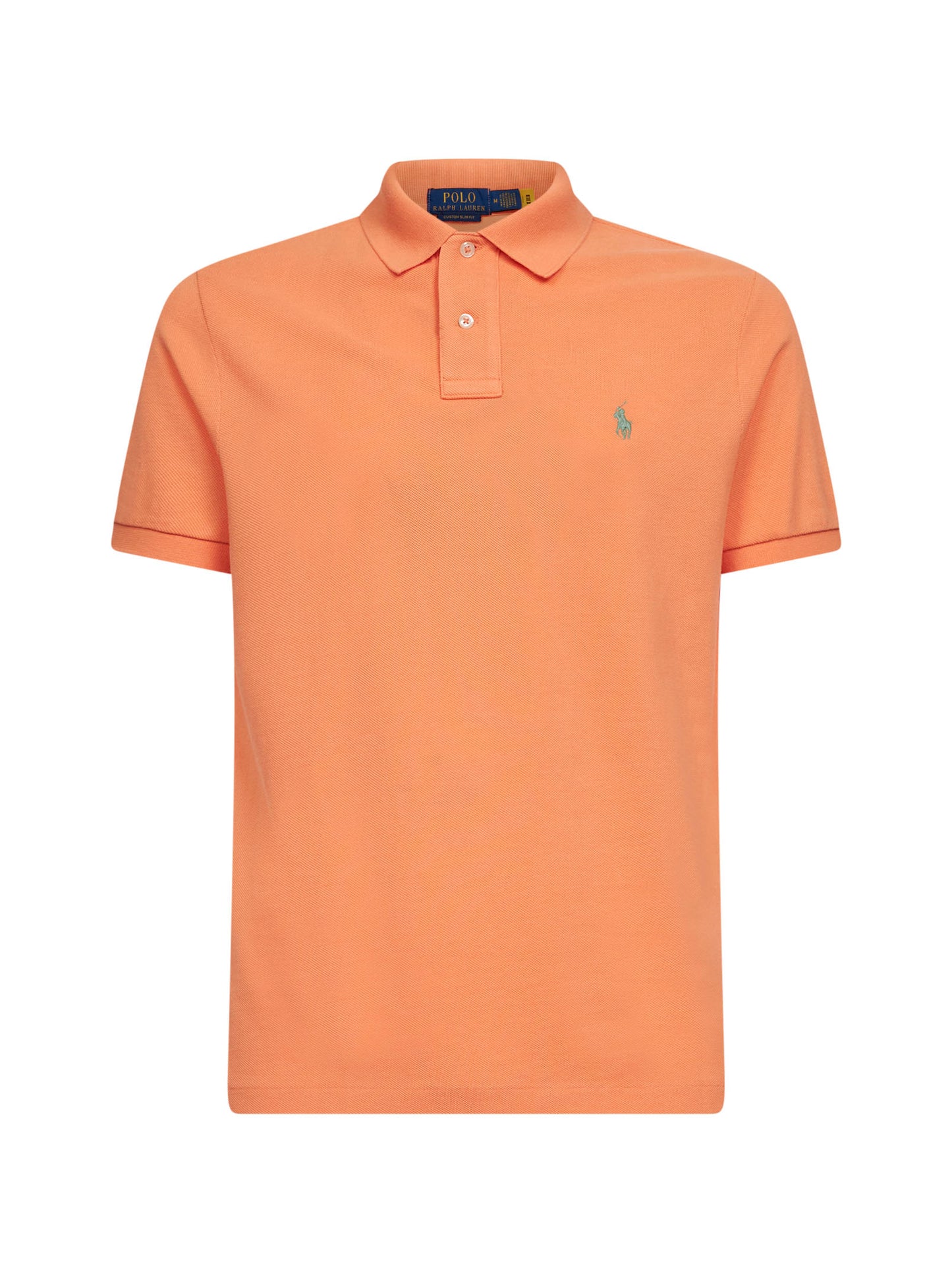 Pompano orange The Iconic Mesh polo shirt
