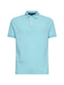 New aqua The Iconic Mesh polo shirt<BR/>