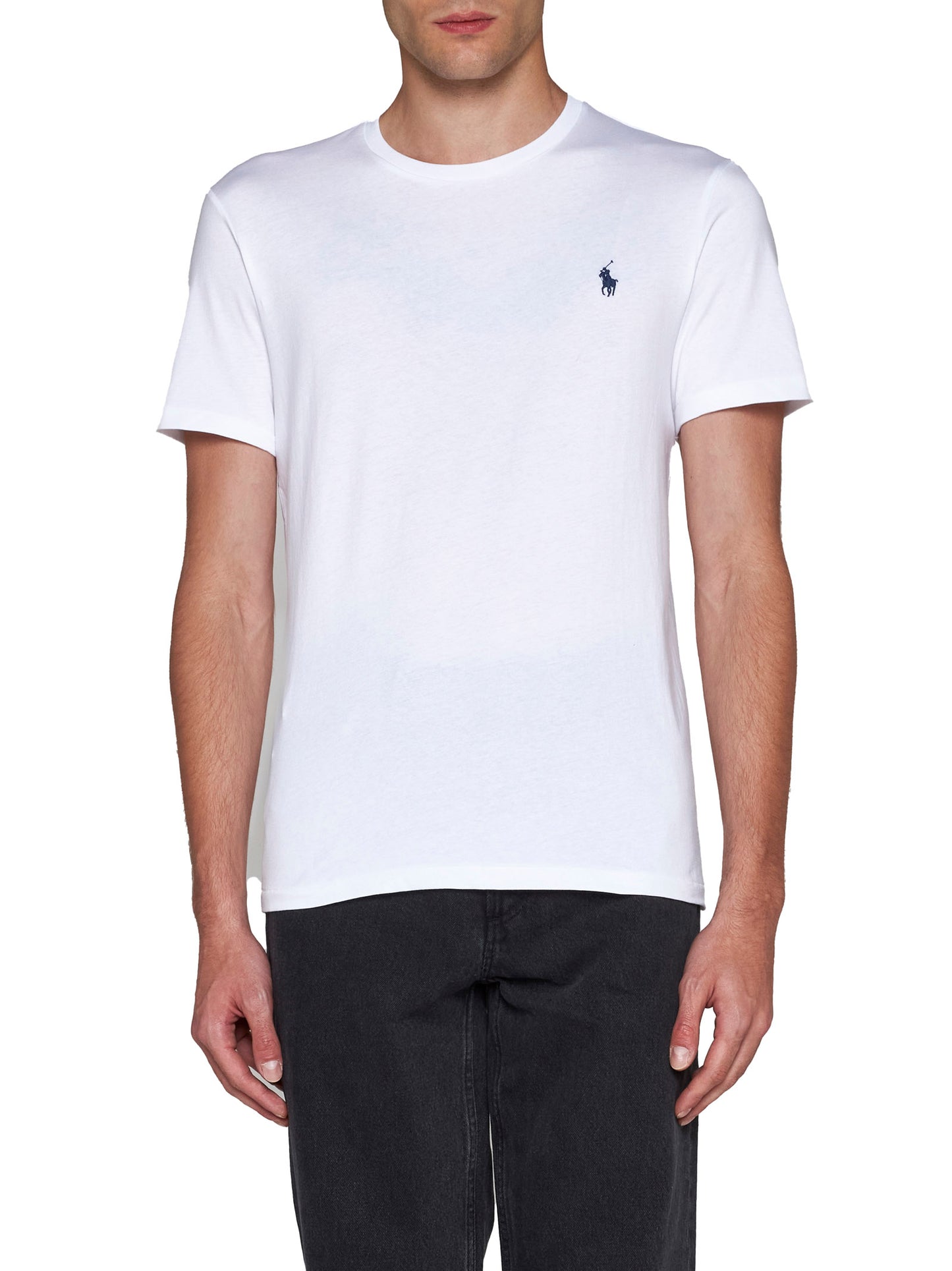 T-shirt girocollo cotone bianco Polo Ralph Lauren