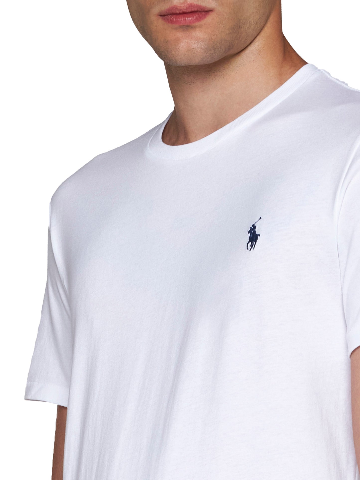 T-shirt girocollo cotone bianco Polo Ralph Lauren