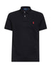 Black piqué Custom Slim-Fit polo shirt