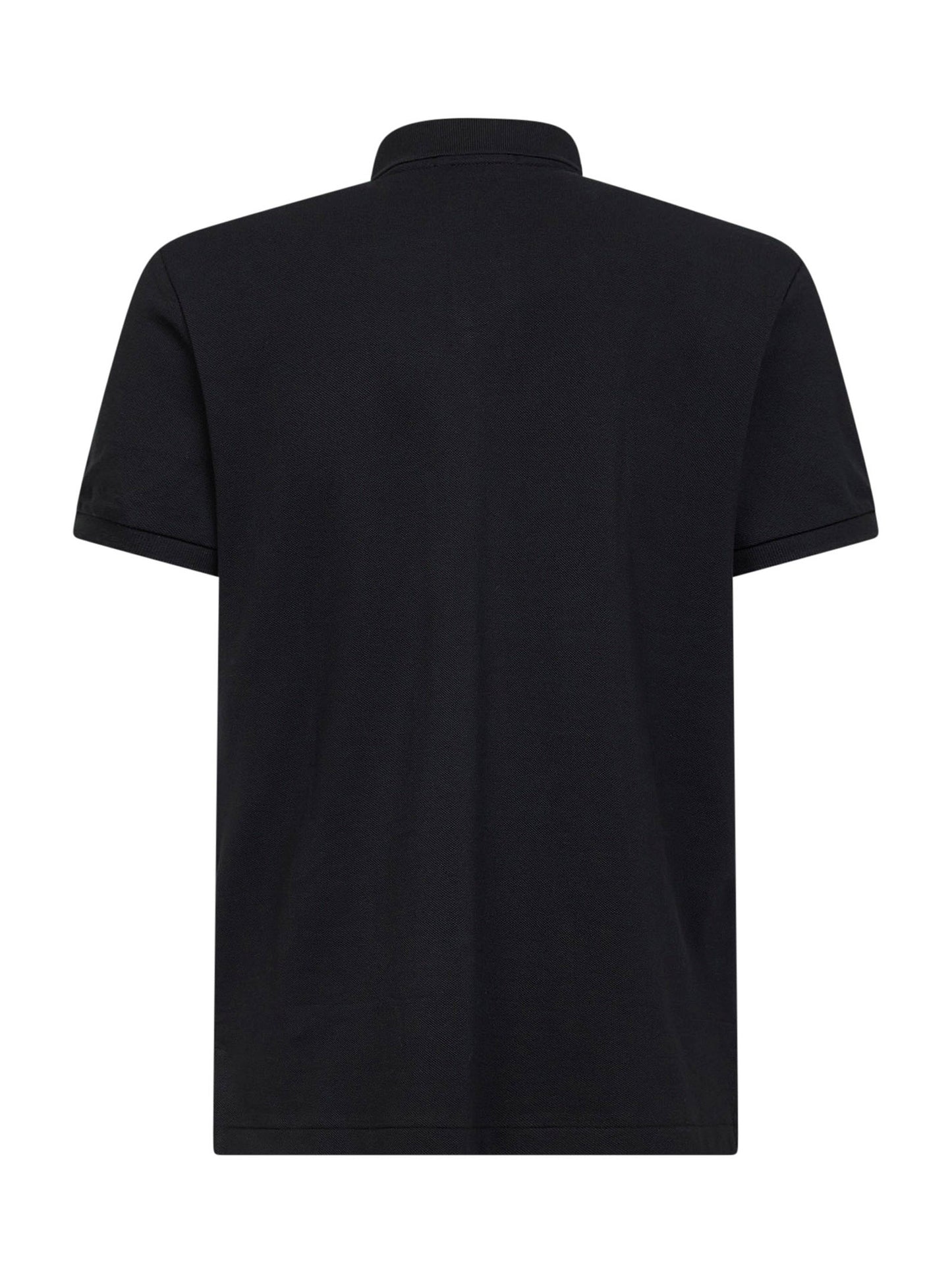 Black piqué Custom Slim-Fit polo shirt