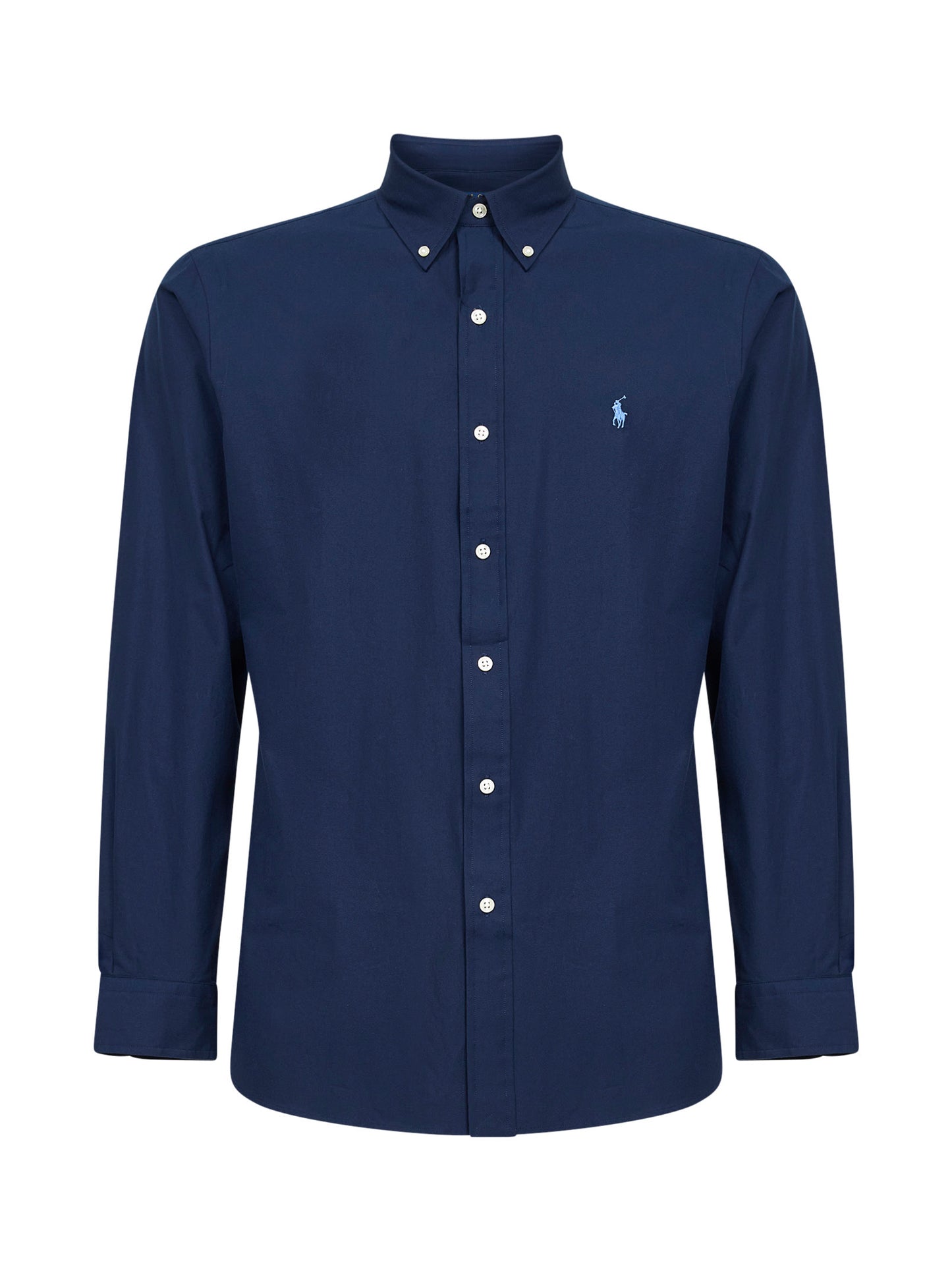 Newport navy stretch poplin Custom-Fit shirt
