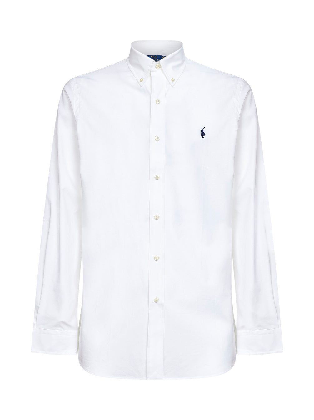White stretch poplin Custom-Fit shirt
