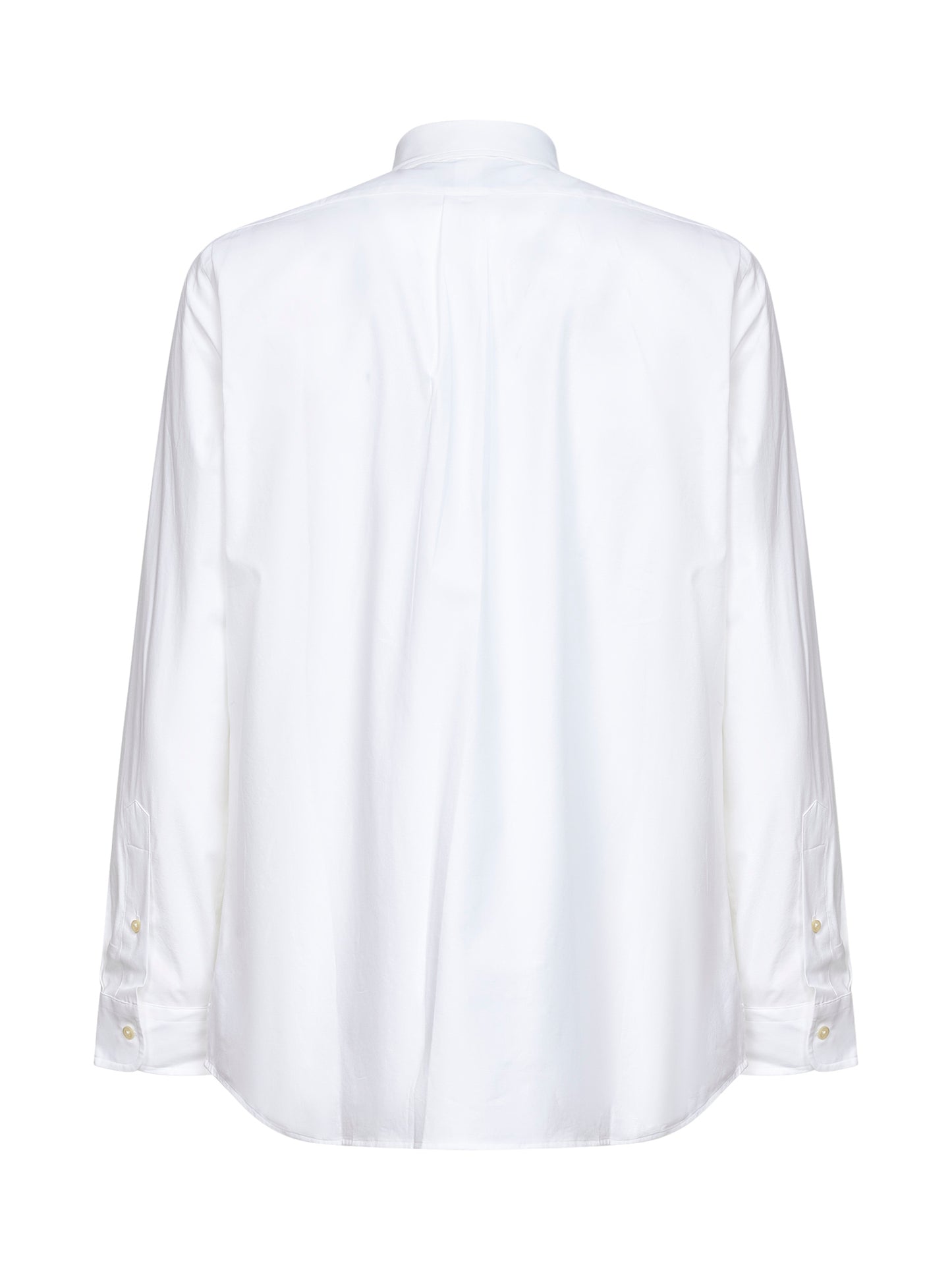 White stretch poplin Custom-Fit shirt