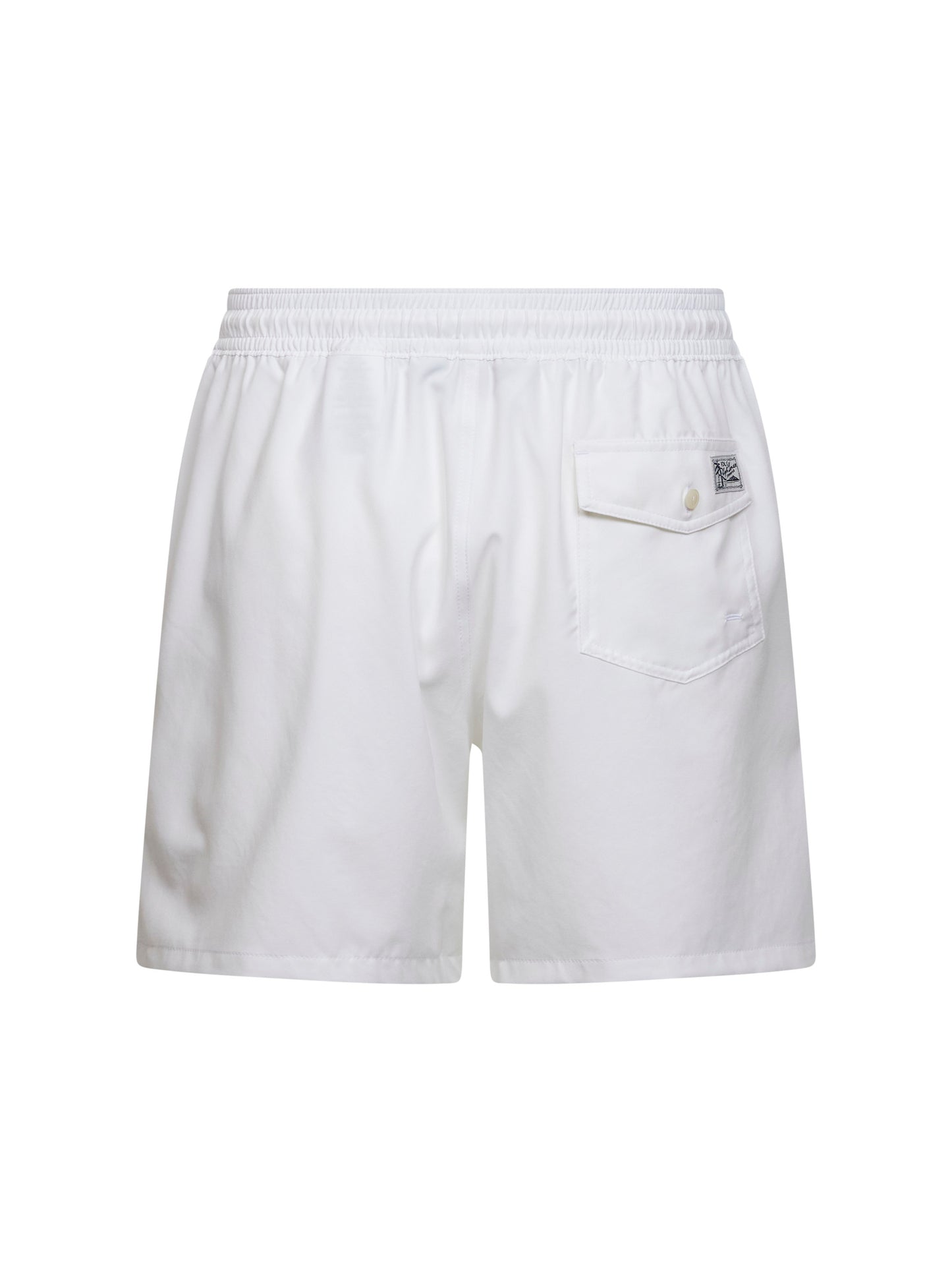 White 5.75-Inch Traveler Classic swim trunk