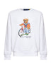 Felpa girocollo Polo Bear in cotone bianco