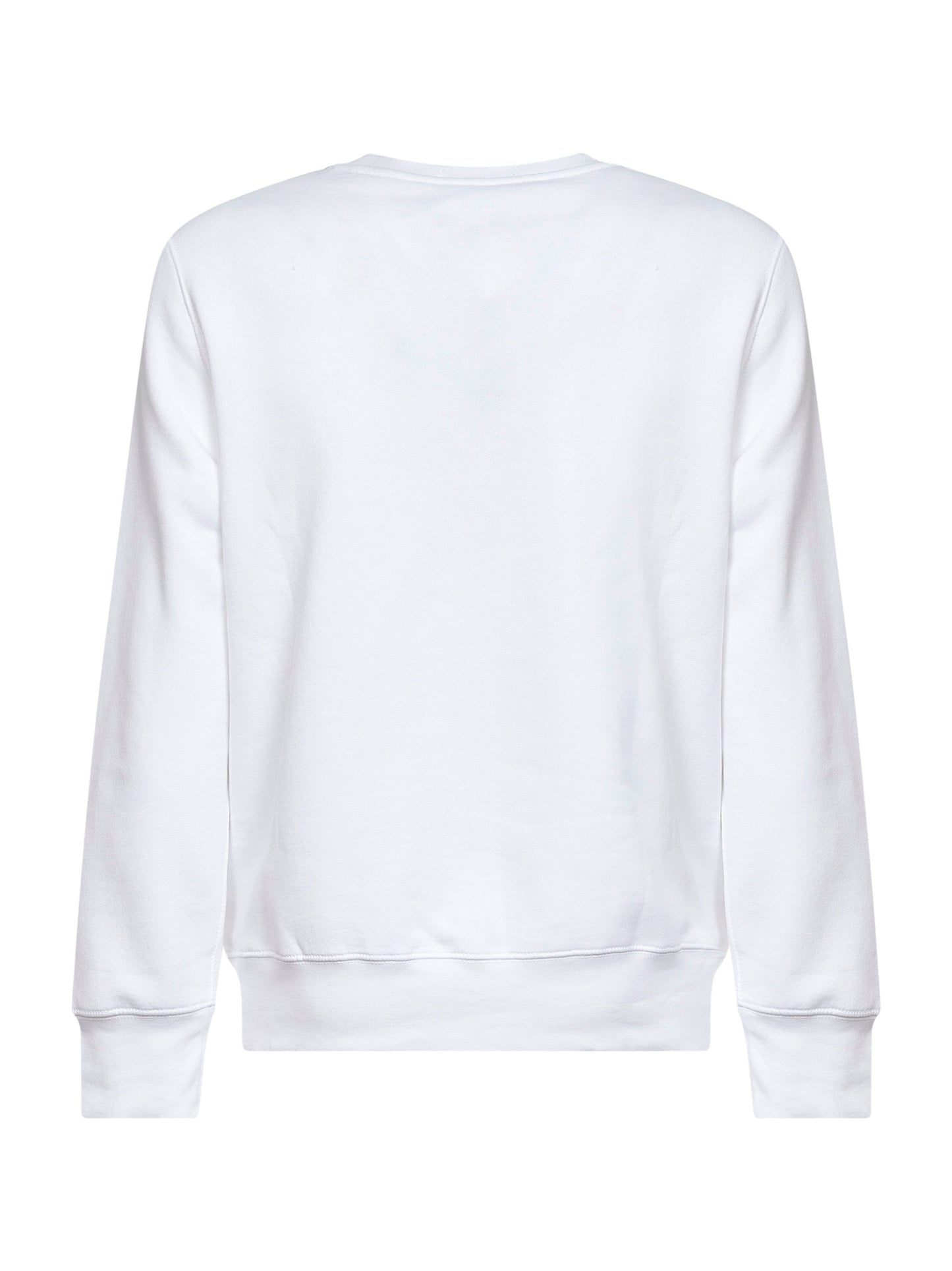 Felpa girocollo Polo Bear in cotone bianco