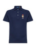 Polo Polo Bear Custom Slim-Fit in piqué blu navy