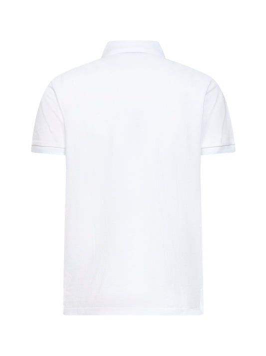 White piqué Custom Slim-Fit Polo Bear polo shirt
