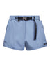 Light blue technical canvas shorts