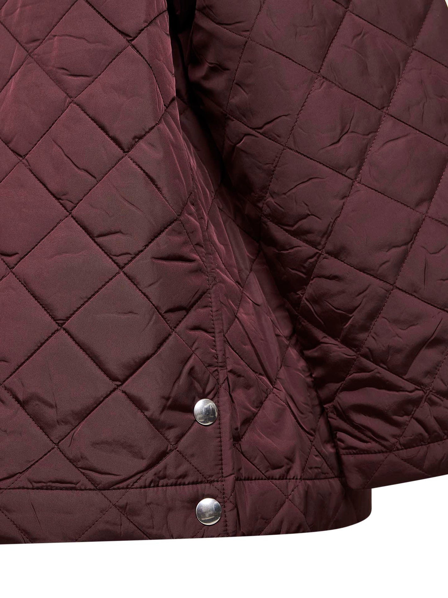 Blouson trapuntato in Re-Nylon granato