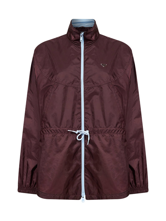 Blouson in Re-Nylon granato