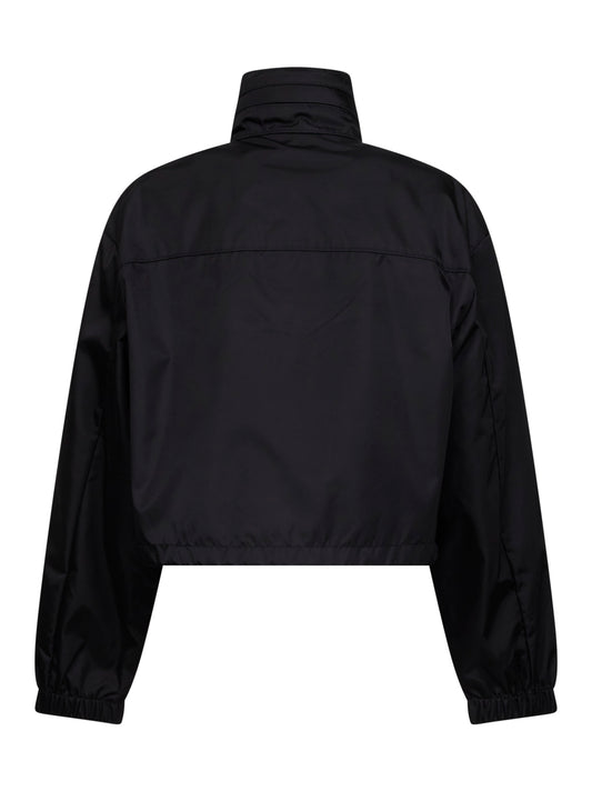 Black Re-Nylon hooded jacket