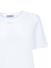 T-shirt in jersey di cotone bianco con logo