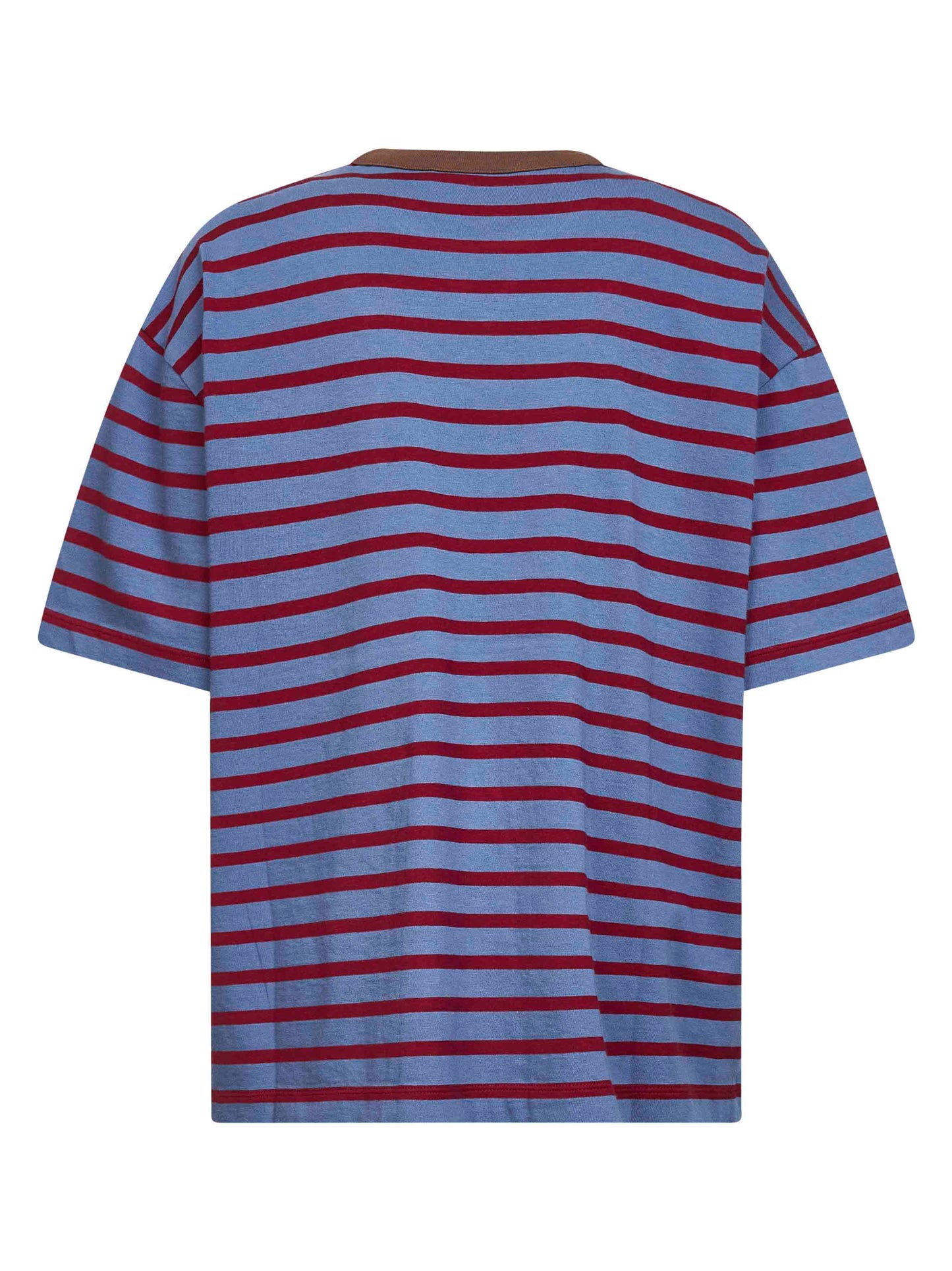 T-shirt oversize in jersey di cotone a righe