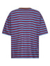 T-shirt oversize in jersey di cotone a righe