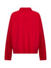 Polo a maniche lunghe in piquet di cotone rosso