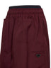 Garnet twill midi skirt
