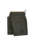 Military green twill shorts