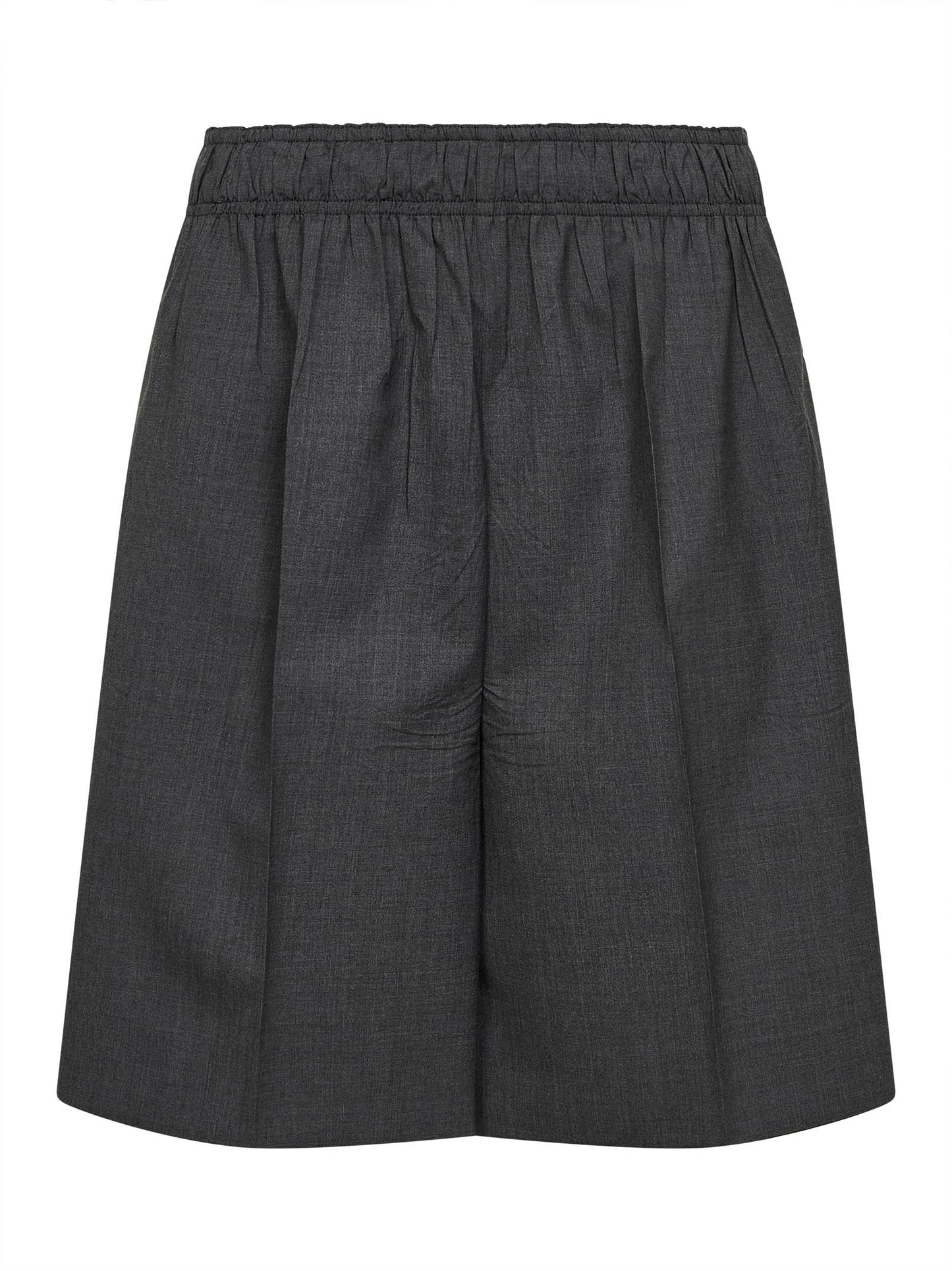 Bermuda in lana vergine ardesia