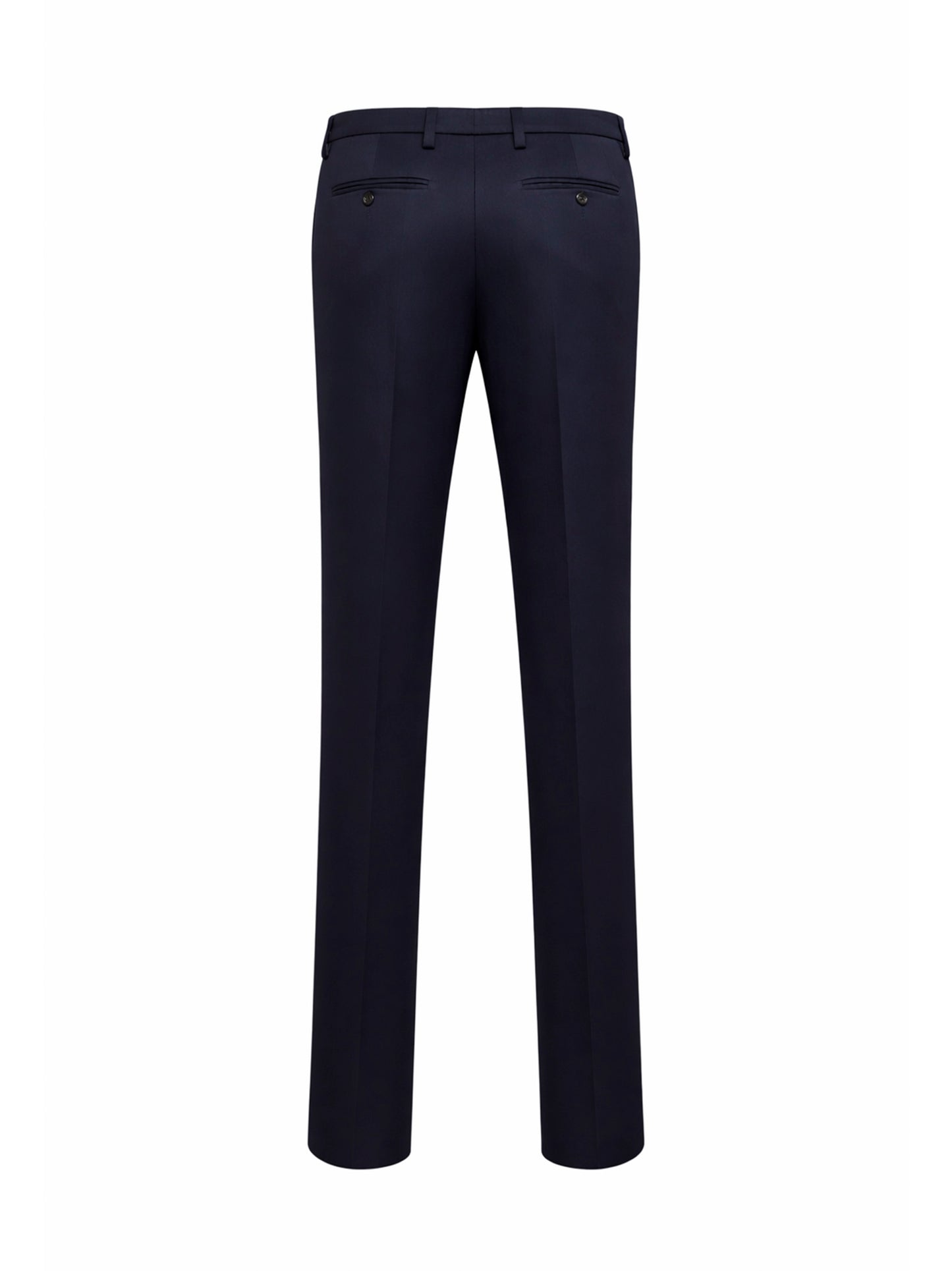 Pantaloni dritti in chino di cotone blu